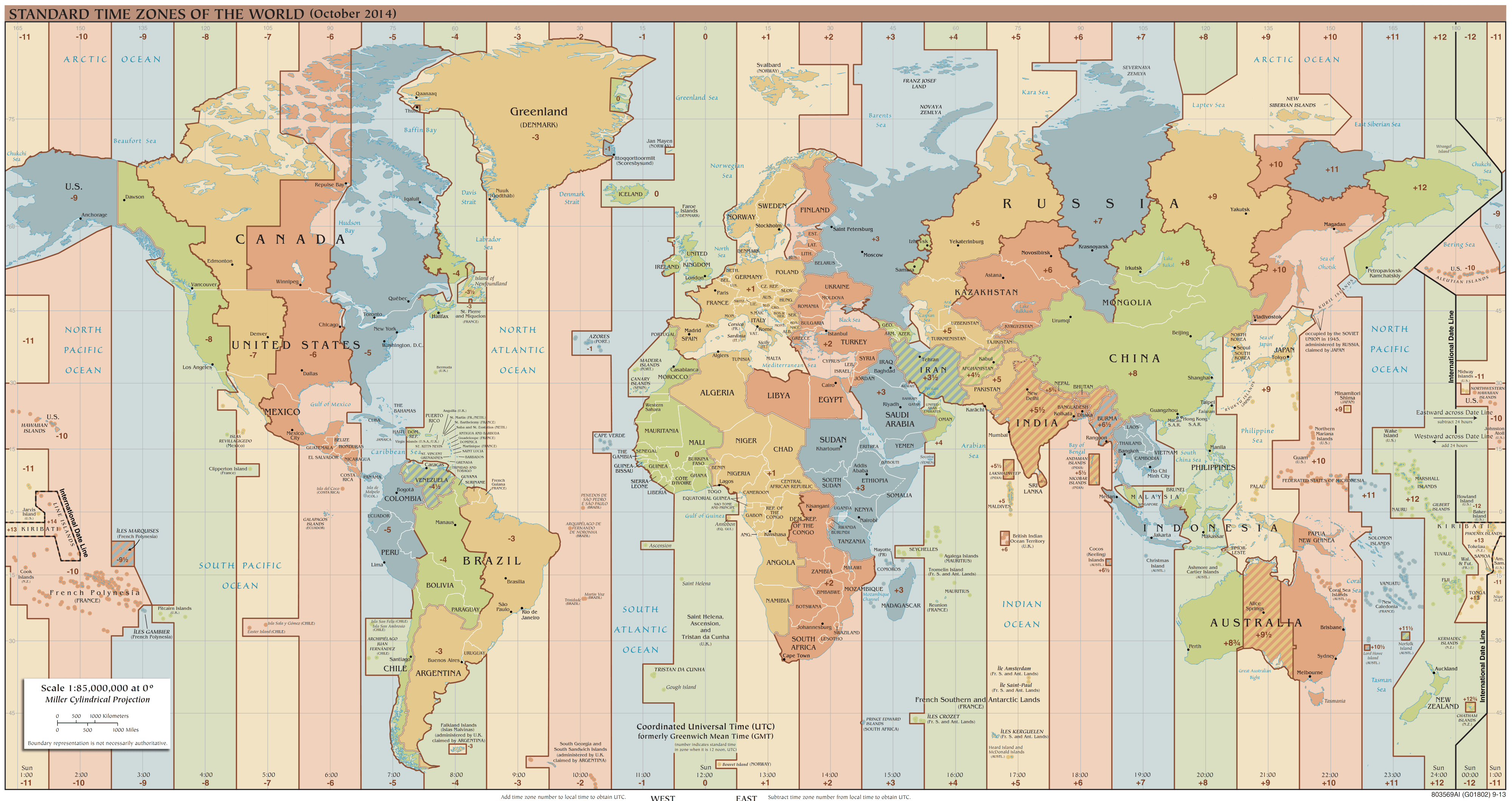 us map time zones